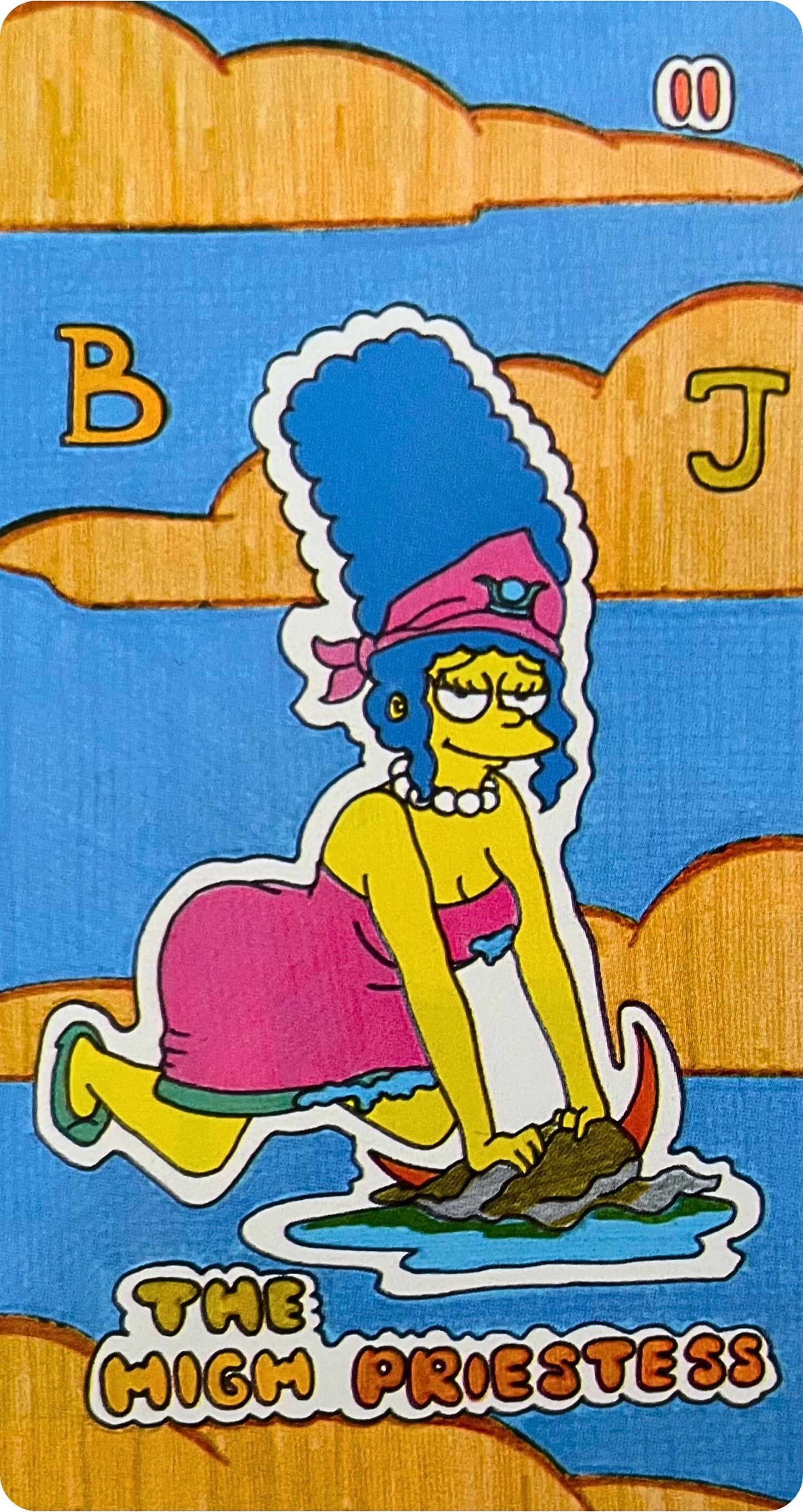 Simpsons Tarot Deck, Rider Waite Tarot Card With Guidebook For Beginner, Indie Divination Tool Vintage Occult Card, Retro 90s Fan TV Lover