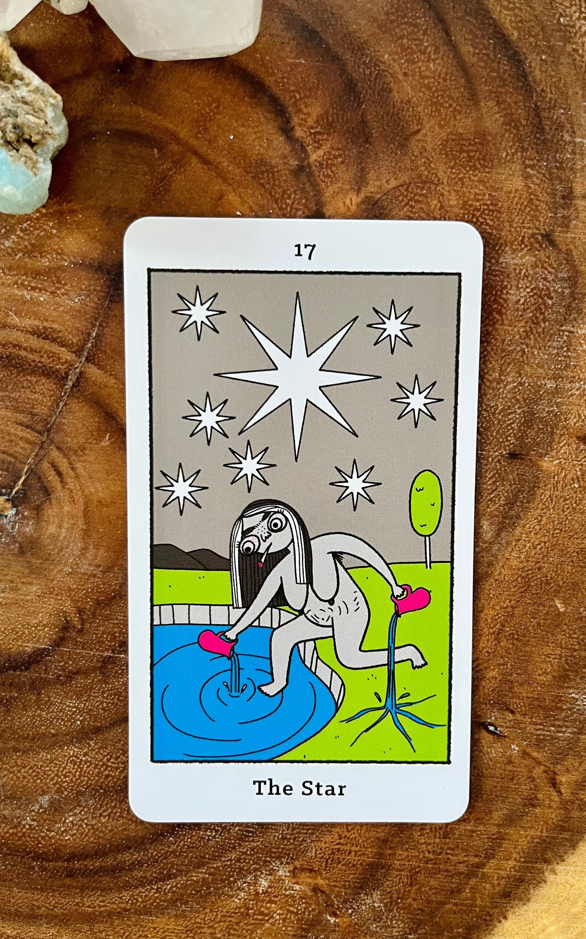 Four Twenty Tarot Card Deck, Oracle Divination Tool, Stoner Marijuana Weed Lover Occult Cards Beginner Rider Waite Tarot Guidebook.